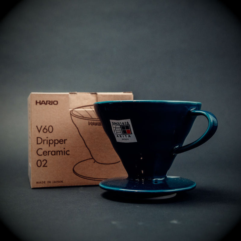 Hario V60 Ceramic Pour Over Coffee Maker Blue