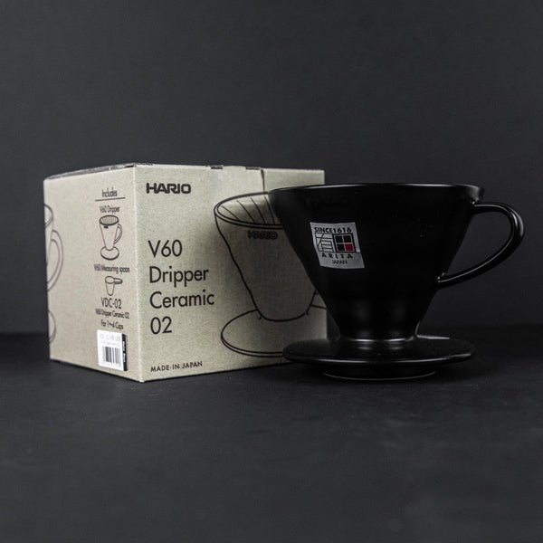 Hario V60 Ceramic Coffee Dripper Black
